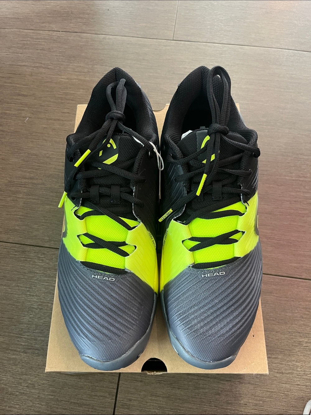 Head Men’s Revolt Pro 4.0 Black - Yellow Performance Tennis Court Shoes